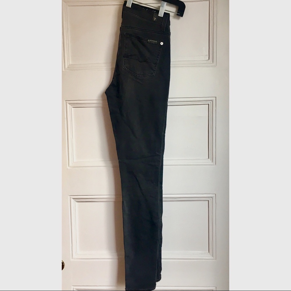 7 For All Mankind high waist gwenevere black sz 25